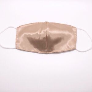 Gold Champagne Silk Face Mask (OS)
